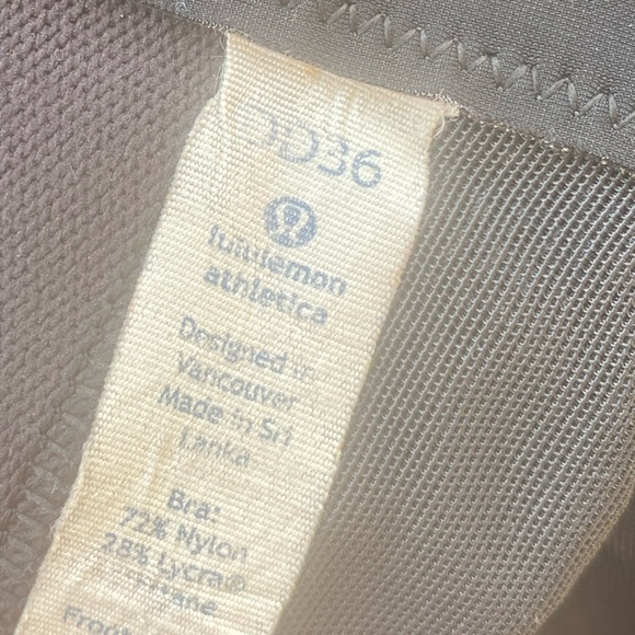 Lululemon Ta Ta Tamer II Black & White, 36DD - Picture 6 of 6